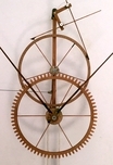 clock with a long pendulum