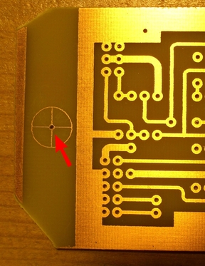drilled printed circuit board