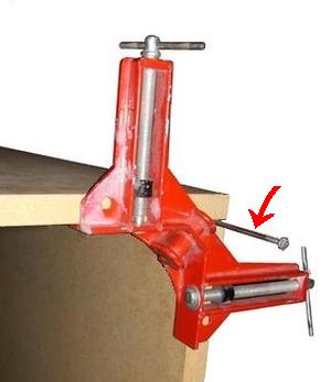 picture of a clamp and nail