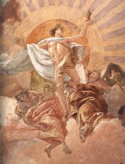 Tiepolo fresco: Apollo and the Continents
