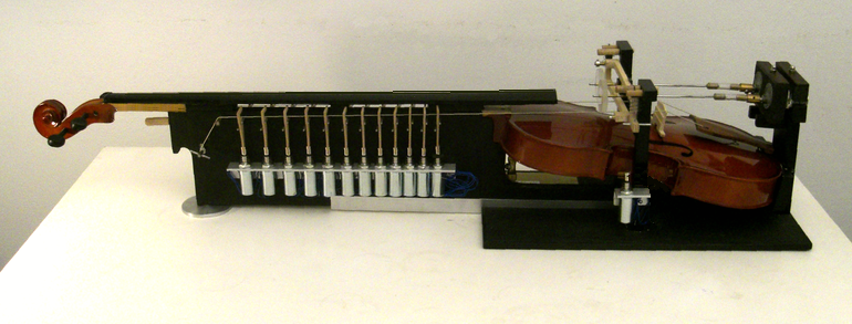 side view of the viola